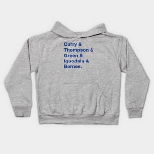 2015 Golden State Warrior Greats Blue Kids Hoodie